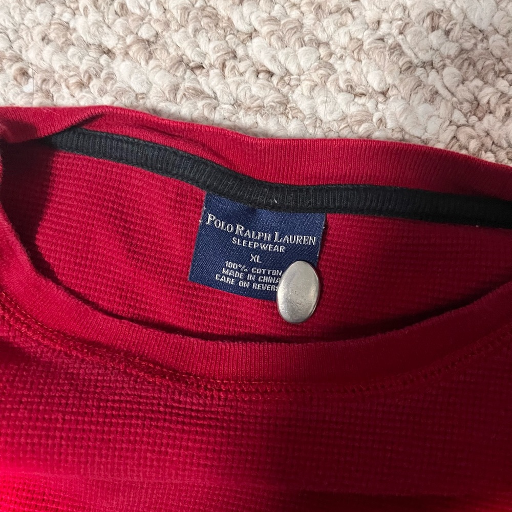 Polo Ralph Lauren Red Sleepwear Top